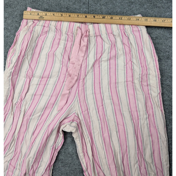 Vintage Victorias Secret Pajama Pants Women Medium Pink Y2K Brushed Cotton Modal - Picture 6 of 7